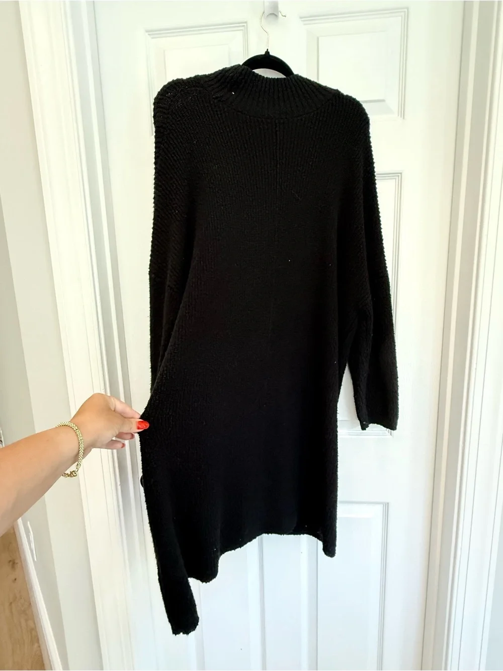 Free People Coco Sweater pullover Split-Front Long Sweater